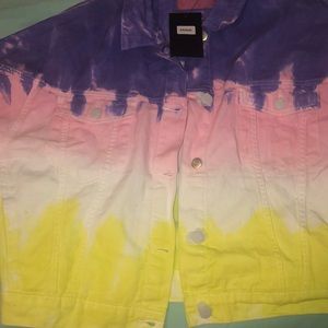 i am selling a fashion nova denim colored jacket .